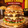 HAMBURGUESA DOBLE CARNE RELLENA DE QUESO
